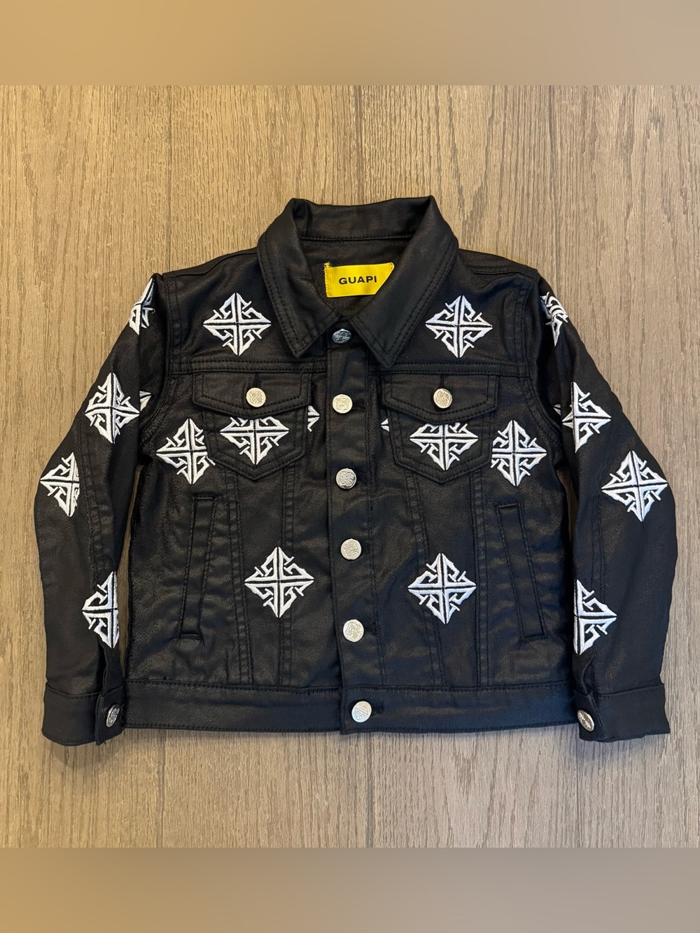 GUAPI KIDS OBSIDIAN WAXED PREMIUM DENIM JACKET Size 5